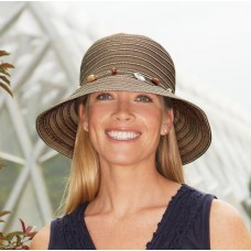 Wallaroo Ellie Chocolate 's Sun Hat One Size Adjustable Packable #3399 877824005524 eb-78814632